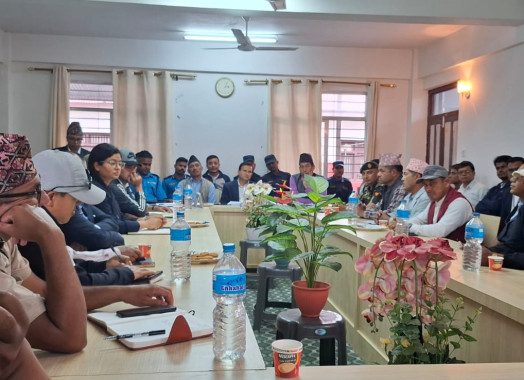 जिल्ला विपद् व्यवस्थापन समितिको बैठक # २०८१/१२/२८